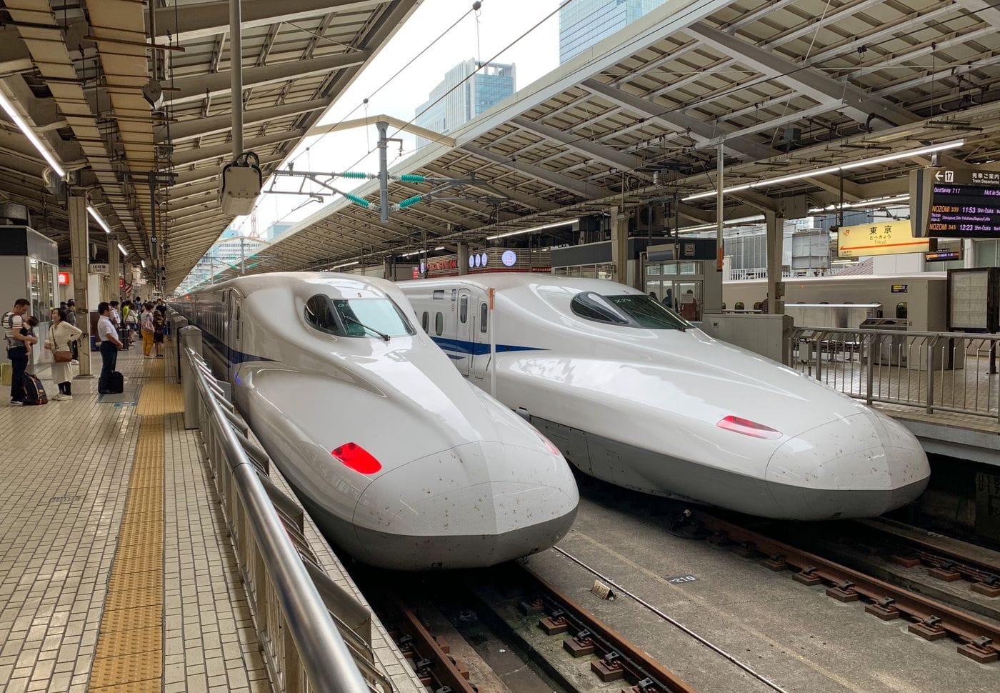Tokyo trains at night